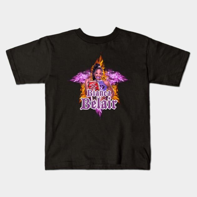 Bianca Belair // WWE FansArt Kids T-Shirt by suprax125R